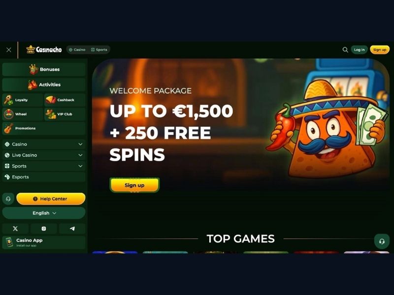 Bonussystem Cashback und Turniere bei Casinacho Casino Nacho Casino für Deutschland