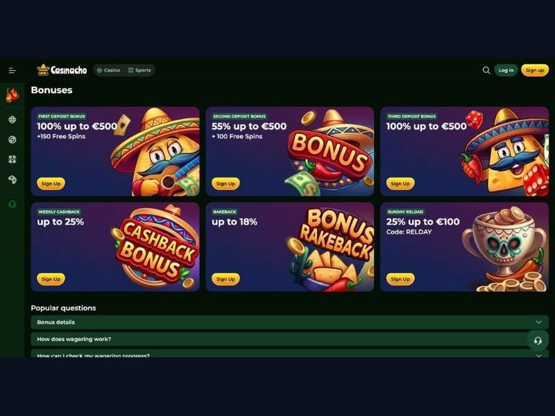 Spielkatalog App und Sicherheit bei Casinacho Casino Nacho Casino für Deutschland