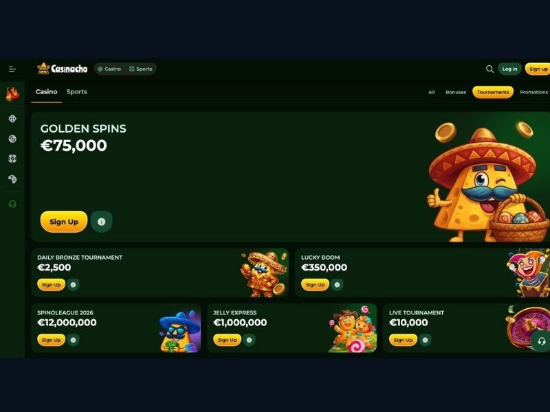 Dashboard-Konfiguration und Zahlungsprozess bei Casinacho Casino Nacho Casino für Deutschland